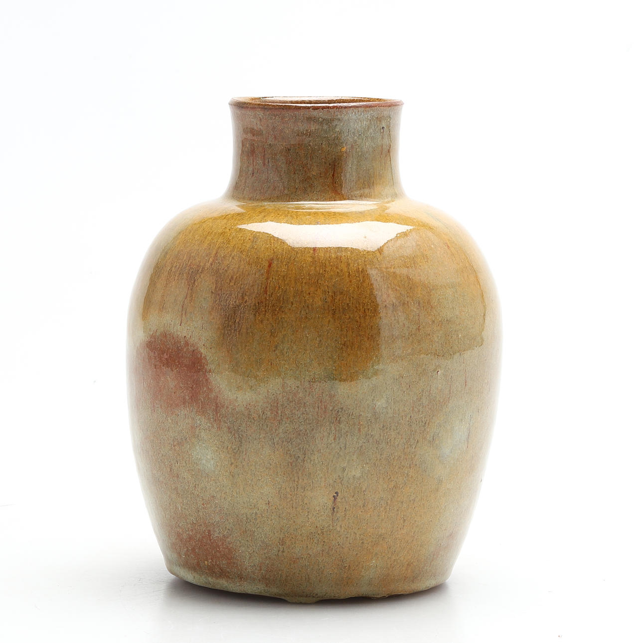 LISBETH MUNCH-PETERSEN. VASE, glazed earthenware, signed LMD.