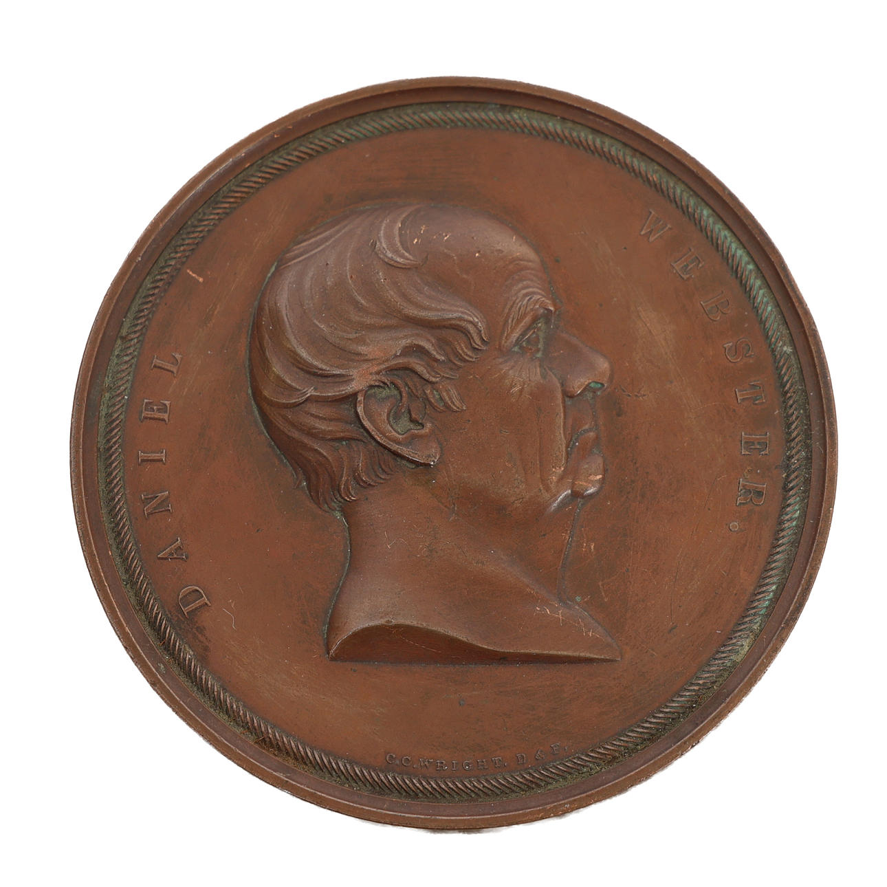 DANIEL WEBSTER MEDALLION.