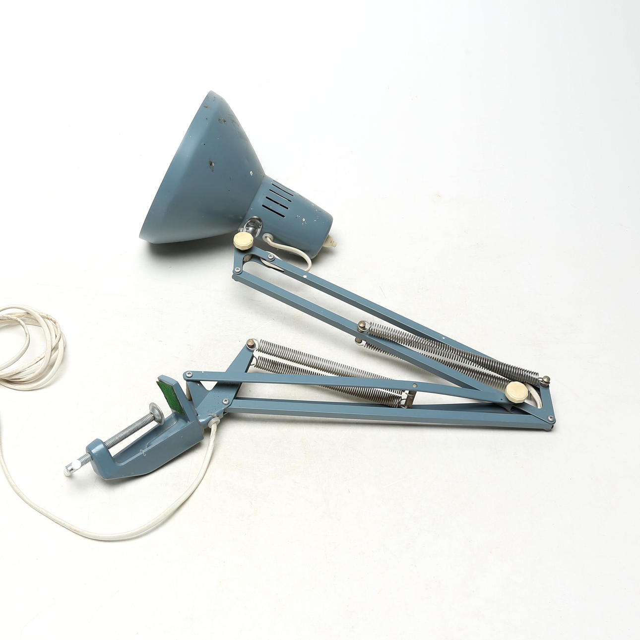 DESK LAMP, metal, 1970s.