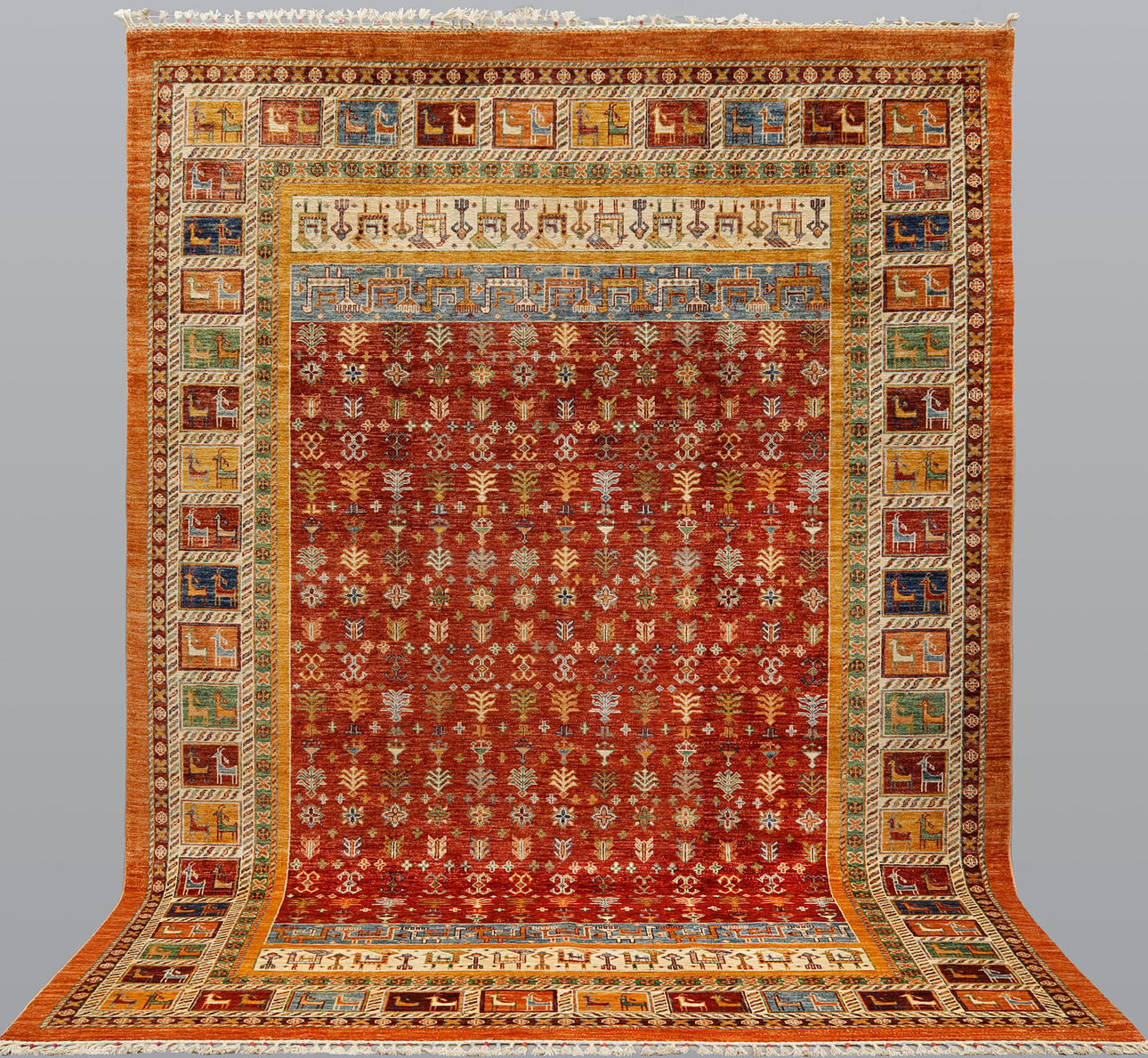 CARPET. Figural Ziegler, 308 x 215 cm.