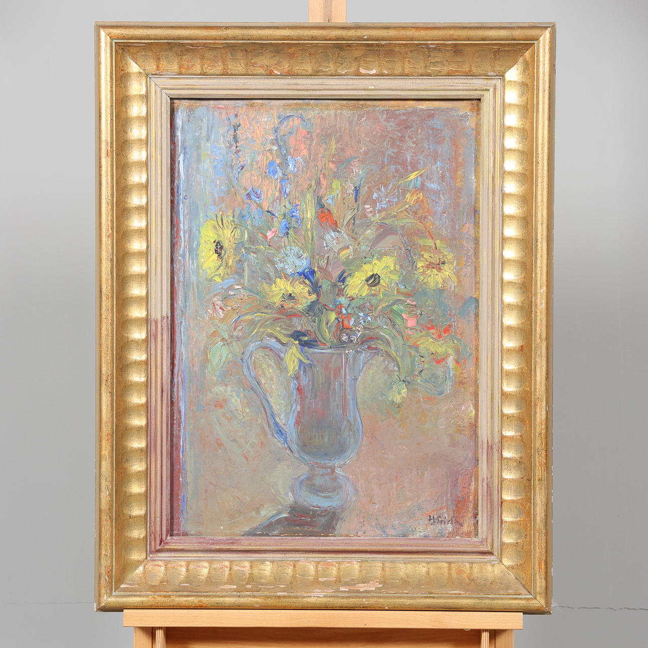 HANS STRIDH. OIL ON PANEL, Signed.