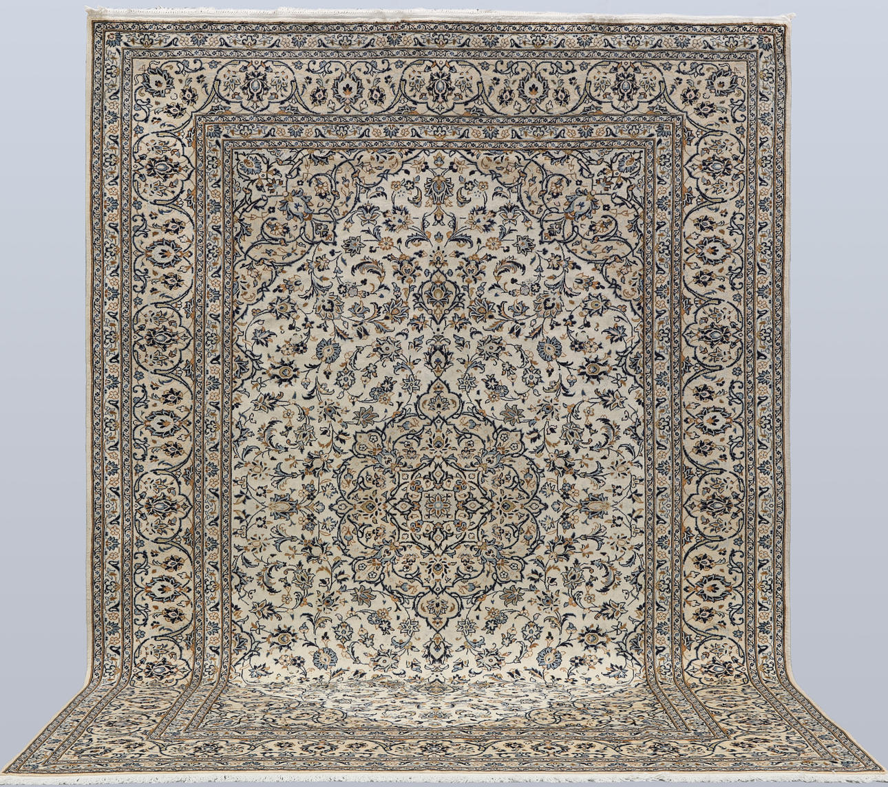 CARPET. Light Keshan fine, 401 x 291 cm.