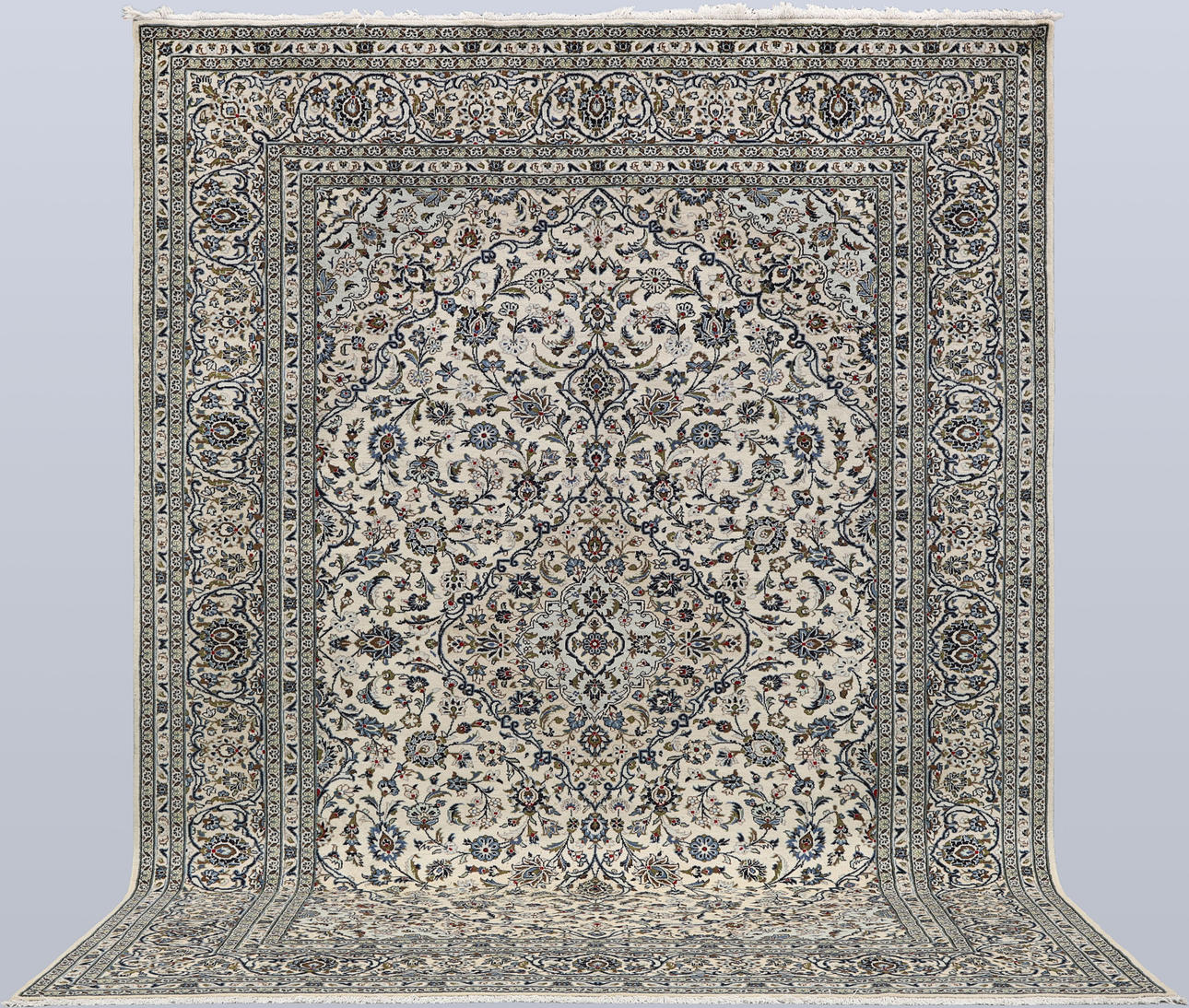CARPET. Light Keshan fine, 396 x 295 cm.