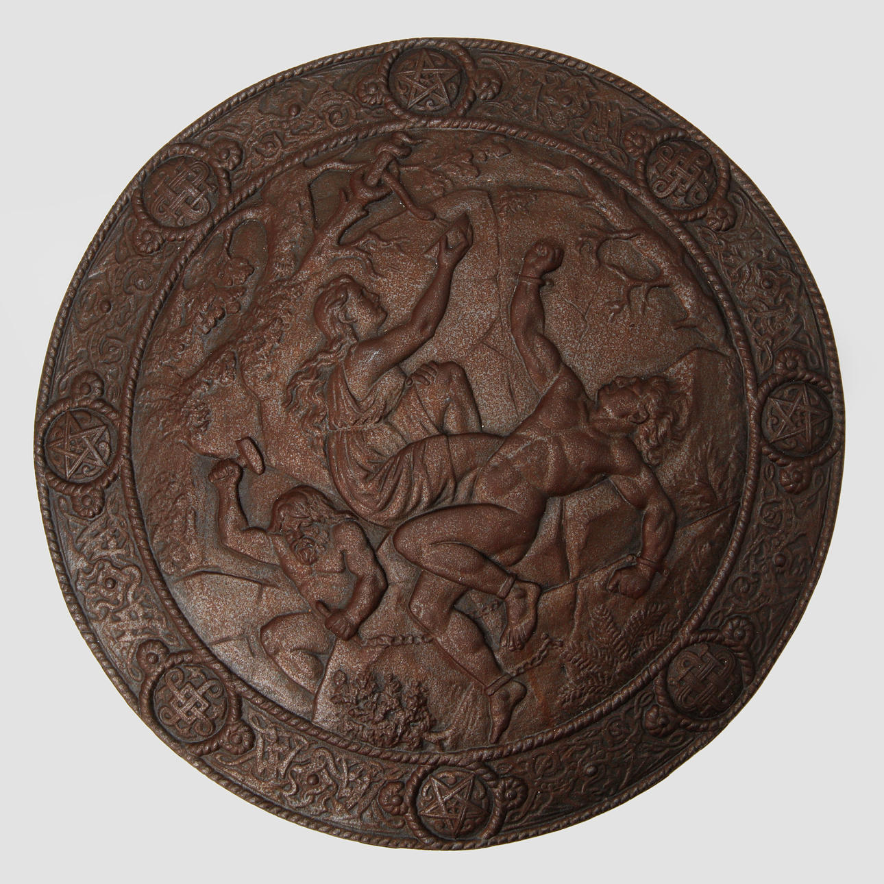 VÄGGSKÖLD, gjutjärn, 18/1900-tal.