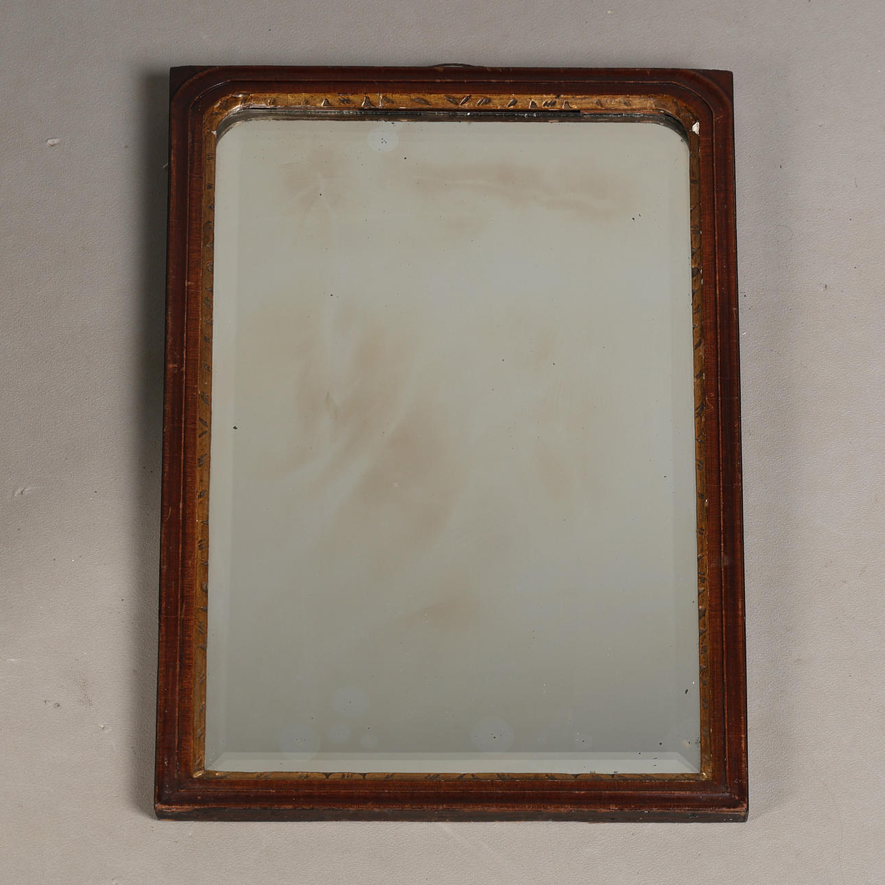 A 19TH CENTURY LOUIS PHILIPPE STYLE MIRROR.