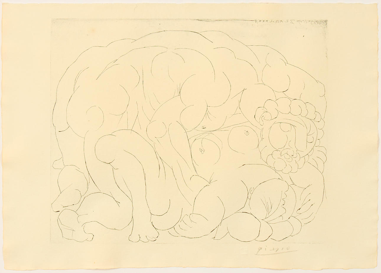 PABLO PICASSO. EFTER. "Le viol II" ur "Suite Vollard".