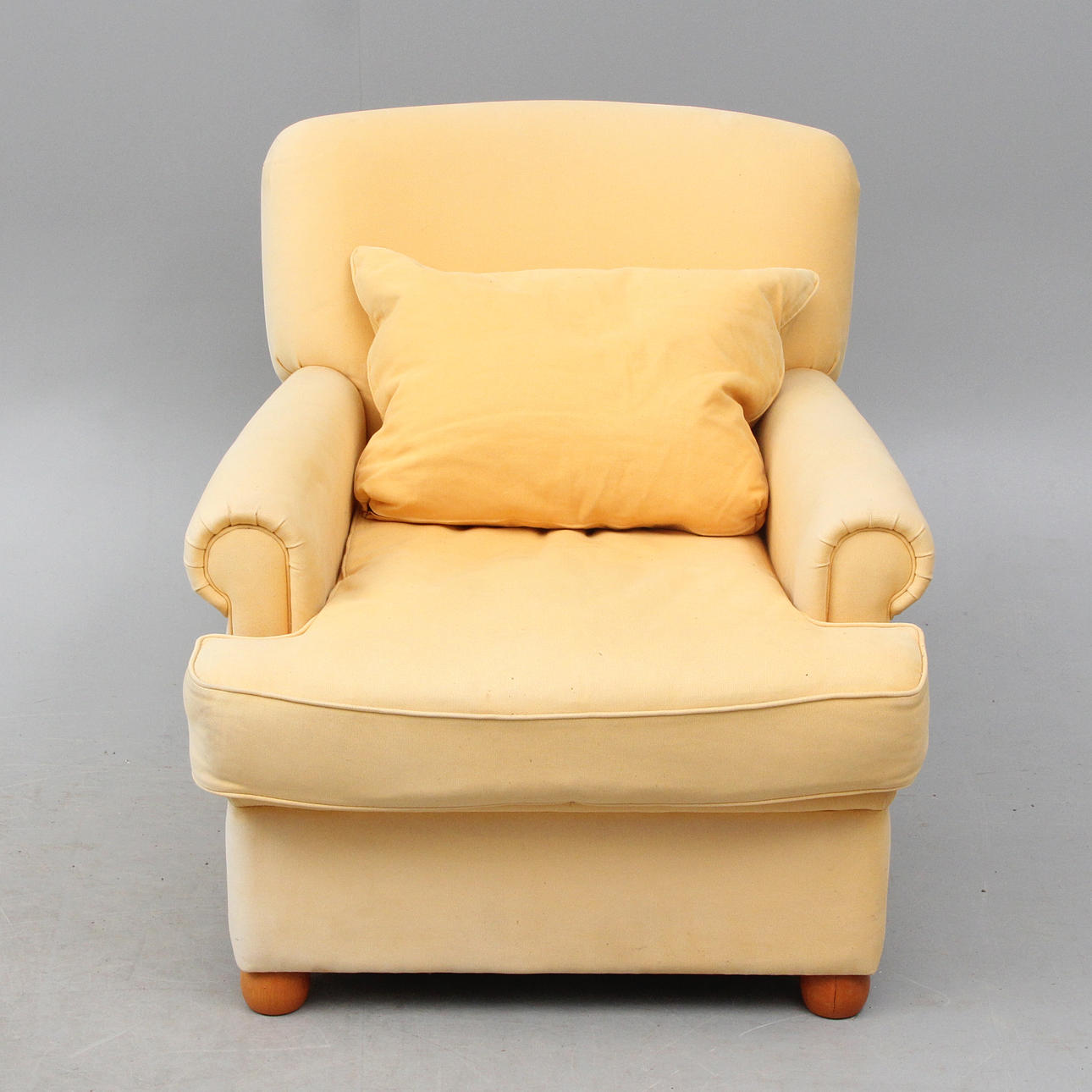 ARMCHAIR, Ikea, yellow textile.