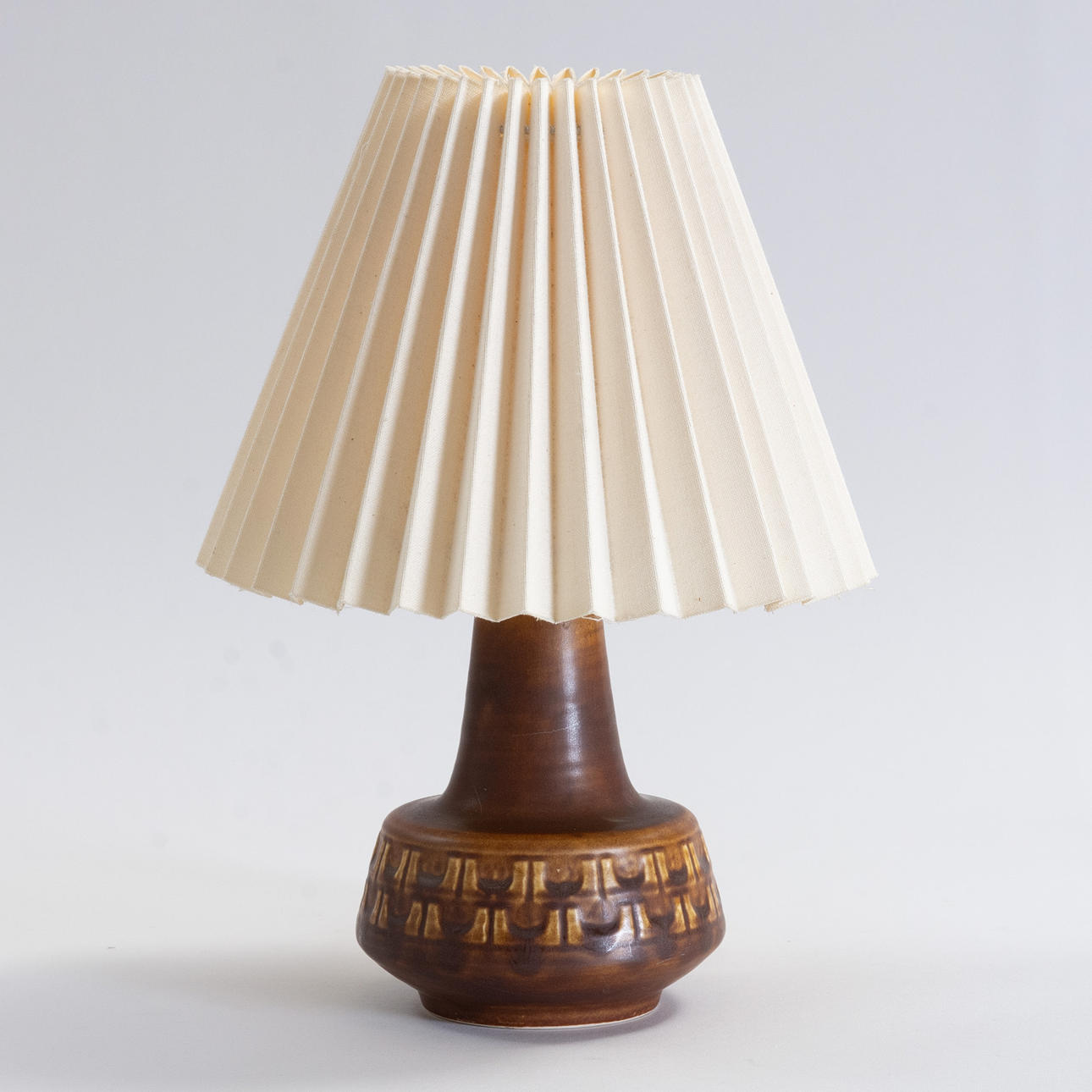 DANISH STONEWARE TABLE LAMP. Mid-20th century.