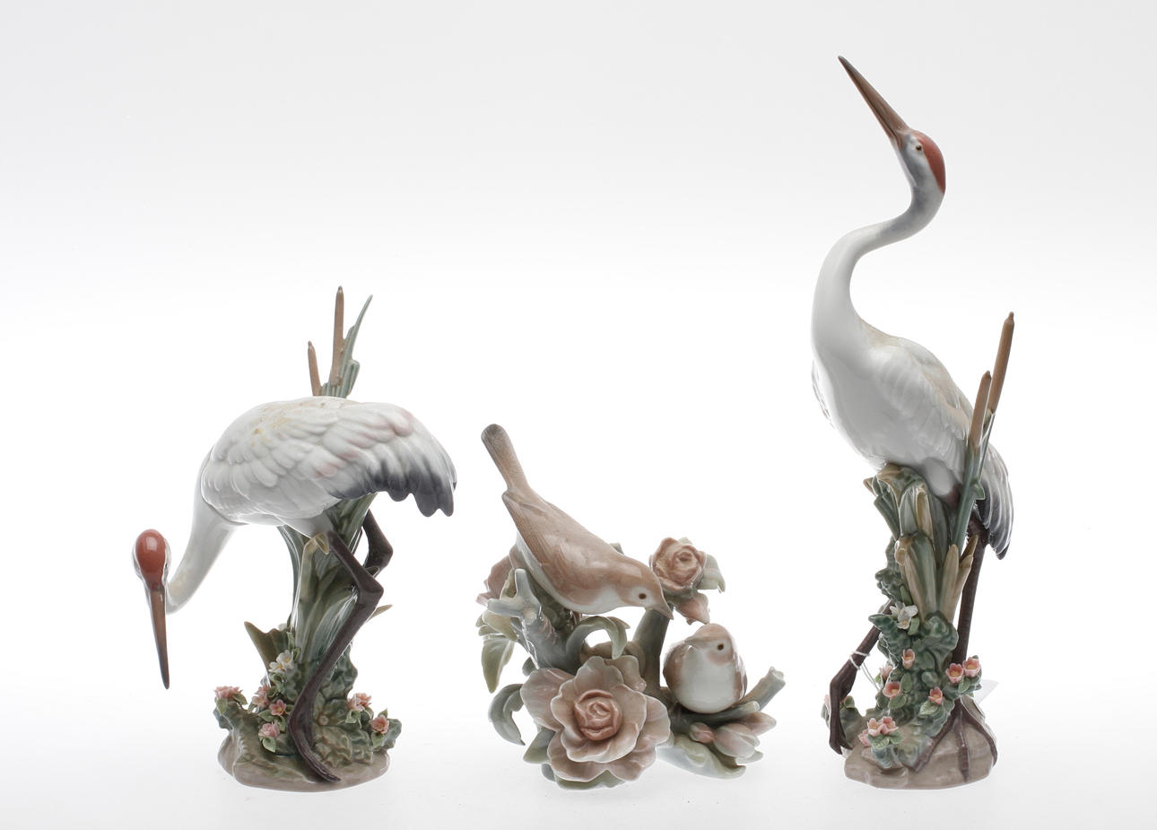FIGURINER, 3 st, porslin, Lladro, Spanien.