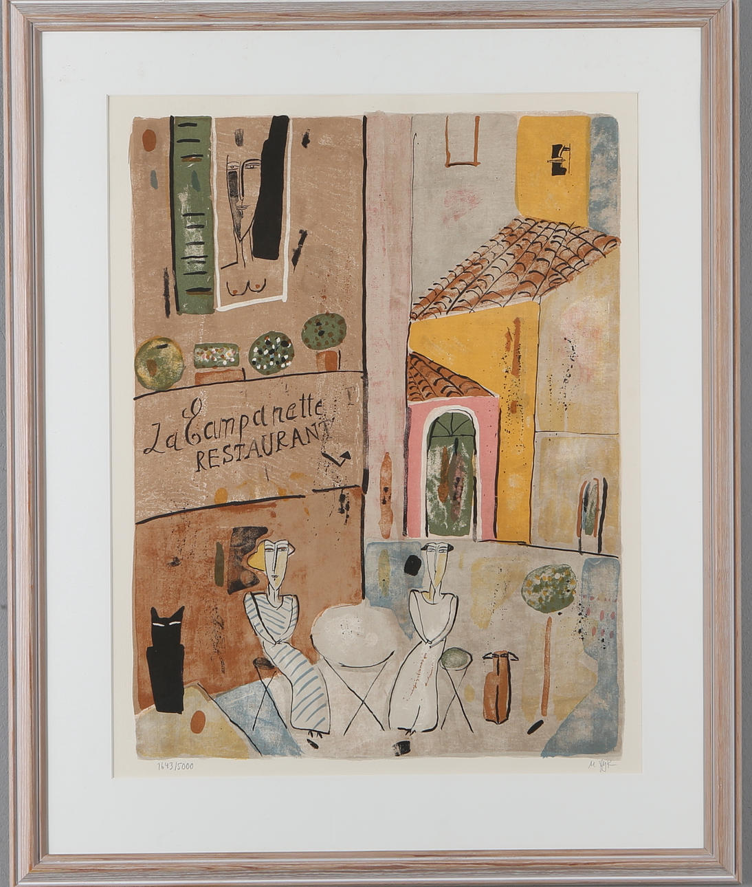 MADELEINE PYK. Komposition, färglitotografi, signerad och numrerad 1643/5000.