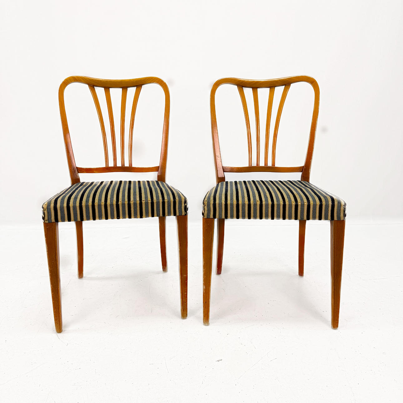 CHAIRS - a pair, 1920s/30s.