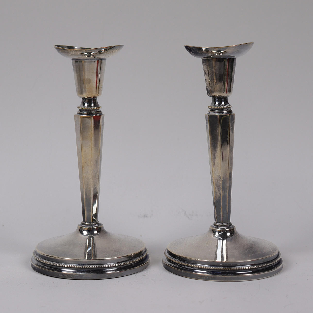 CANDLESTICKS, silver, MGAB, 1 pair.