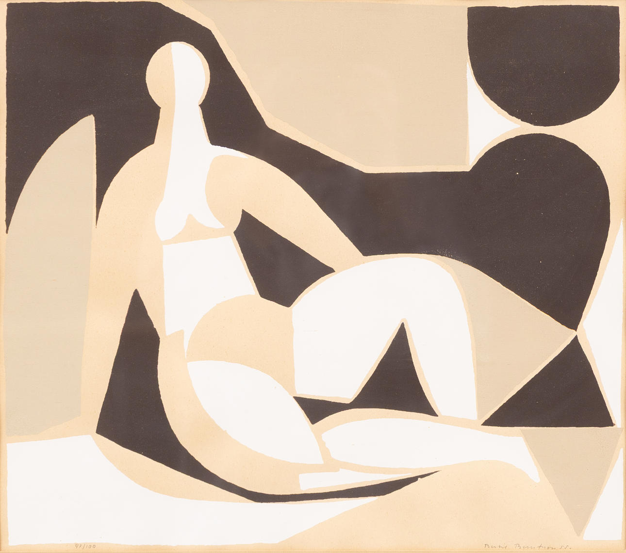 BERTIL BERNTSSON. Model, serigraph, signed and numbered 47/100.