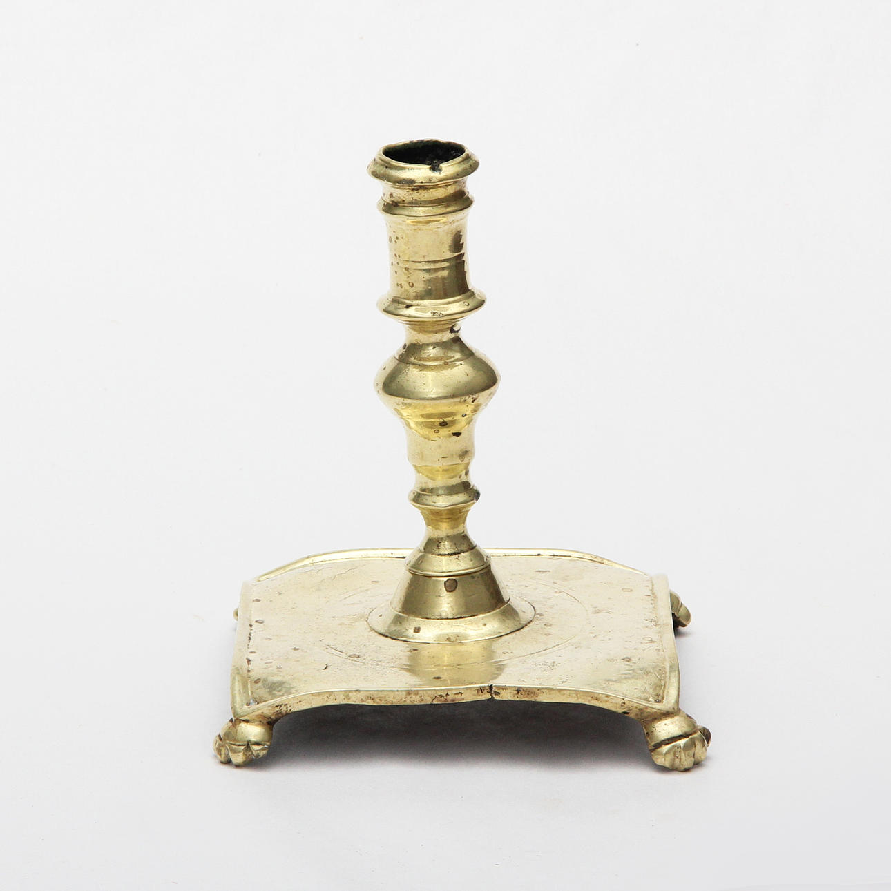 LJUSSTAKE, mässing, 1600-tal.