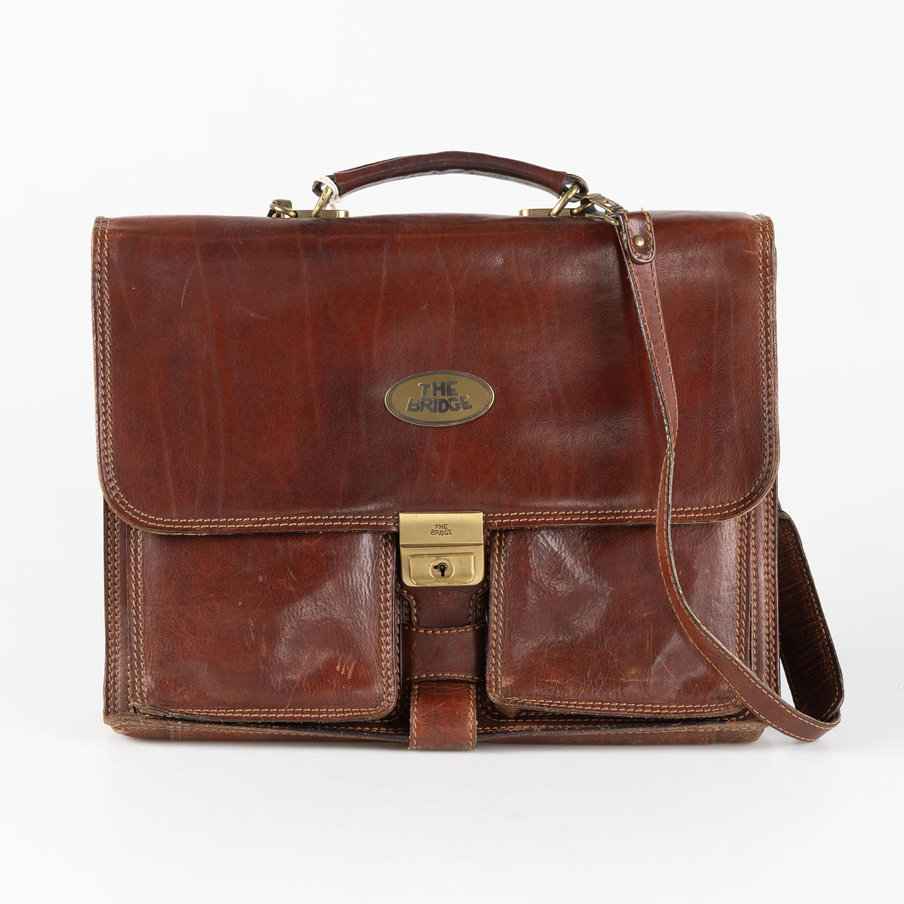 THE BRIDGE, briefcase, leather.