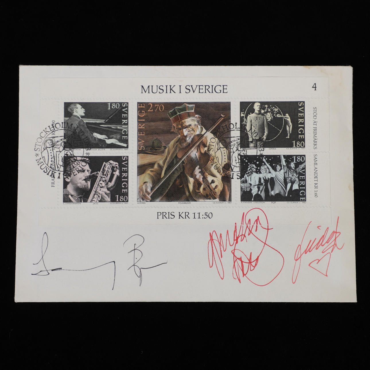 ABBA, autographs, 1983.