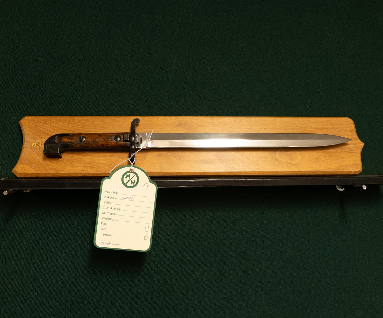 Mounted bayonet m/96.