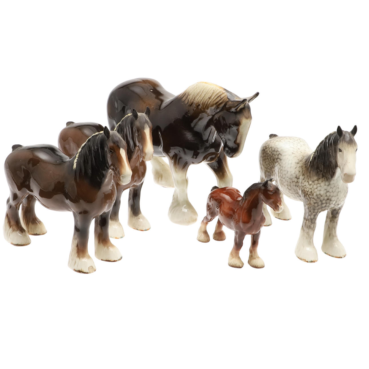 ASSORTED BESWICK AND OTHER HORSES.