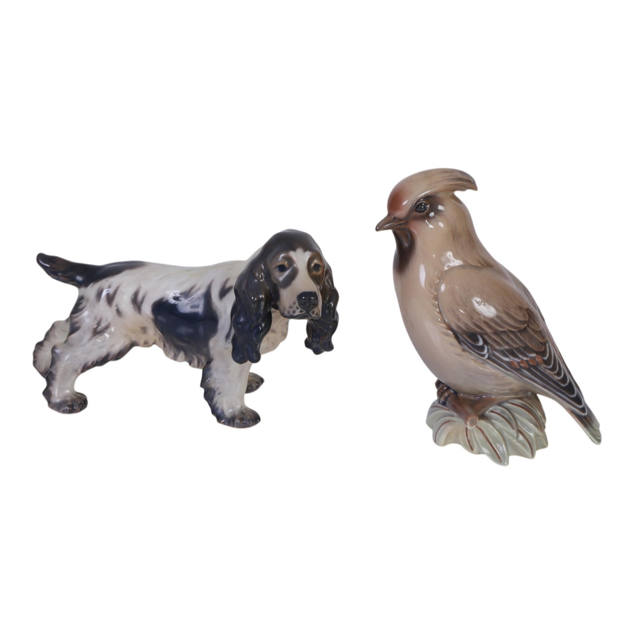 DAHL-JENSEN. Two porcelain figures (2).