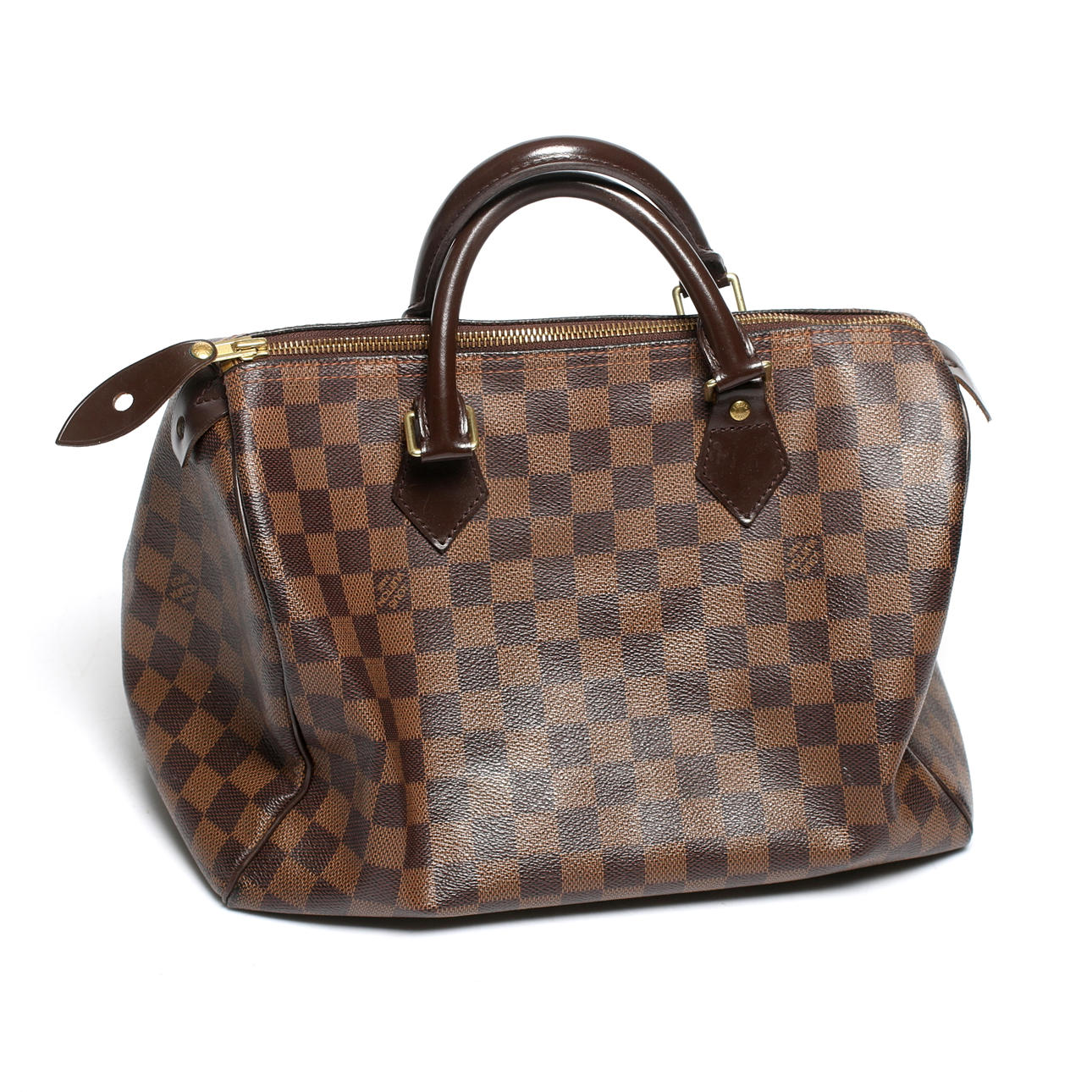 LOUIS VUITTON. Väska, läder och canvas, "Speedy 30", Paris, Frankrike, 1900-tal.