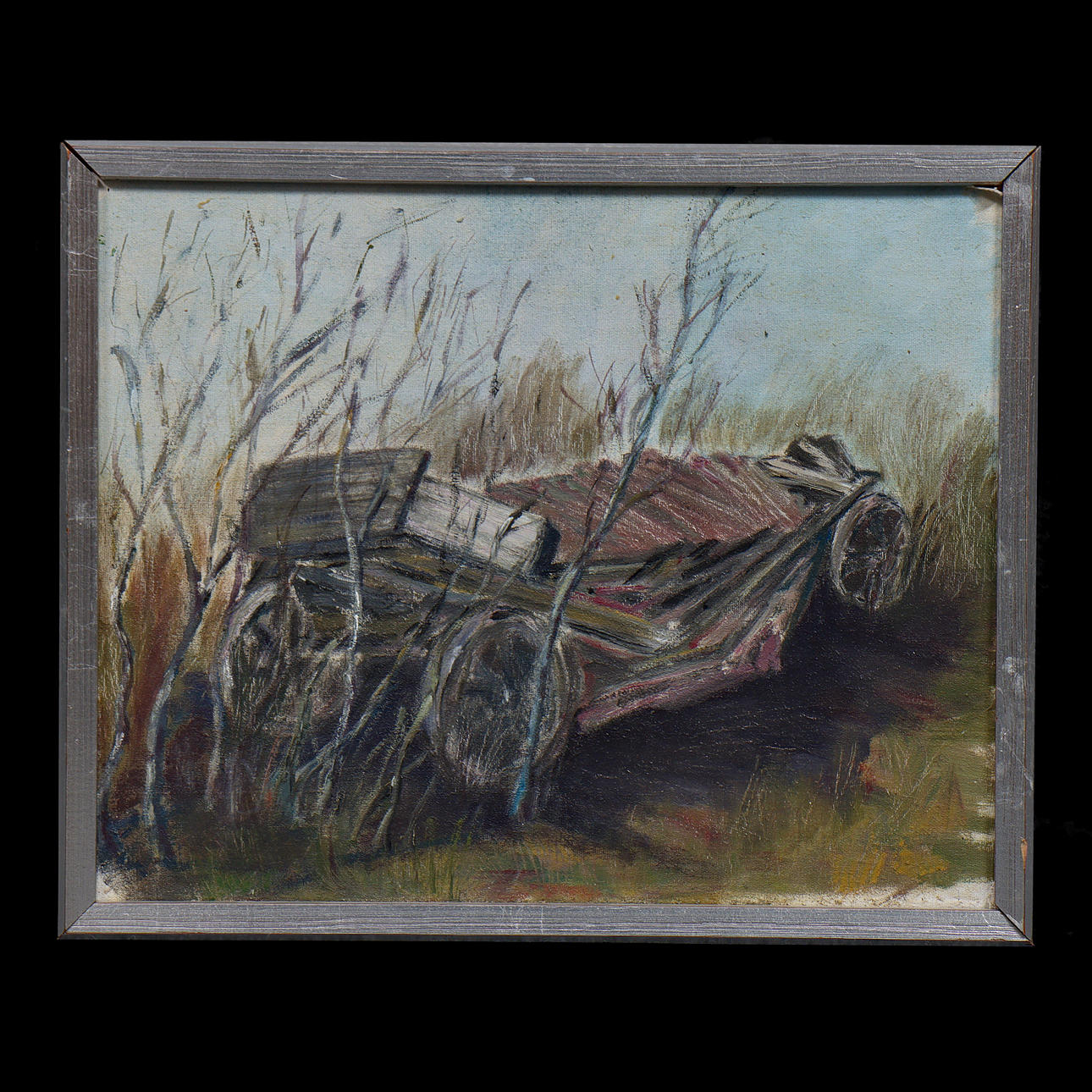 UNKNOWN ARTIST, MIXED MEDIA ON PANEL.