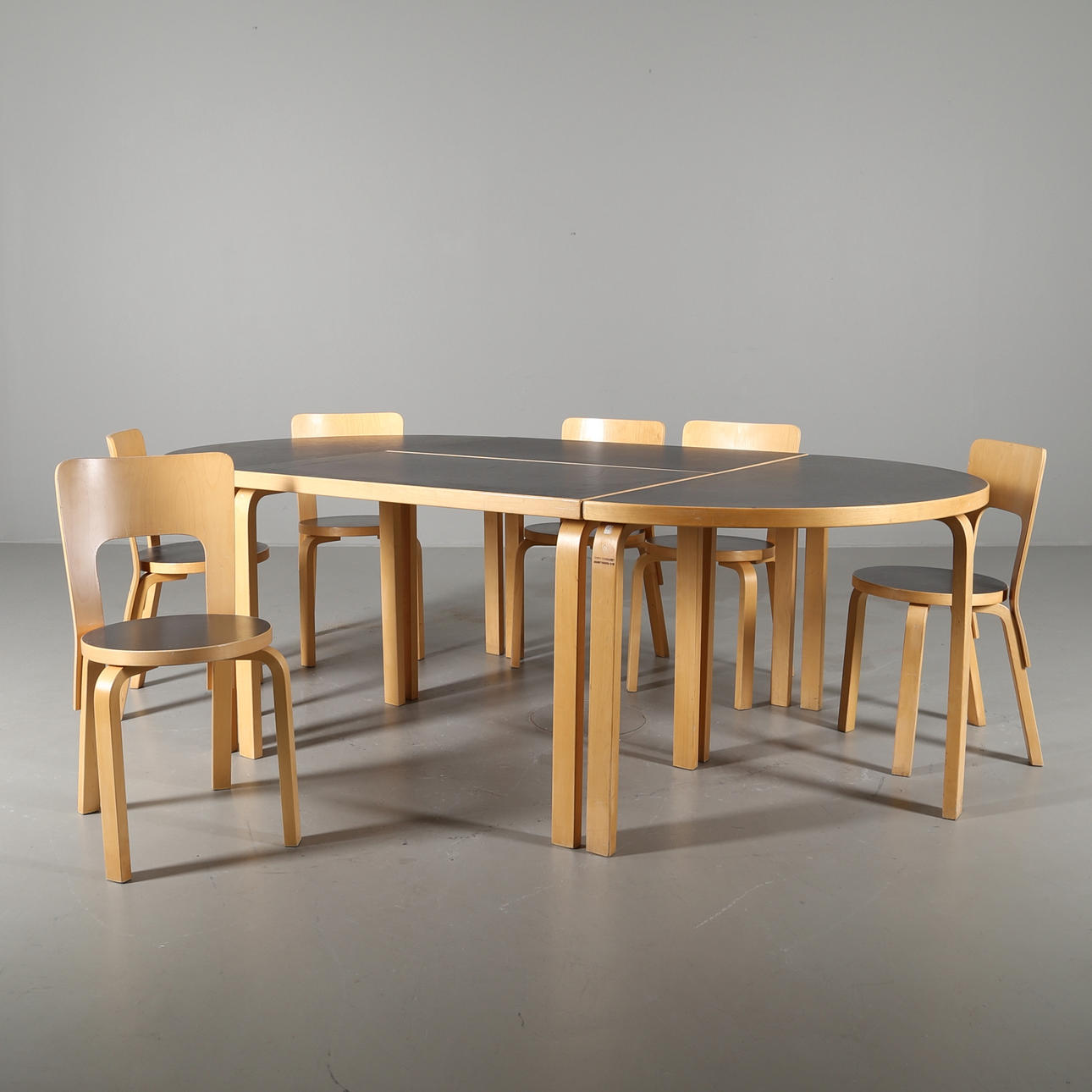 BORD OCH STOLAR, 10 delar, Alvar Aalto, Artek.