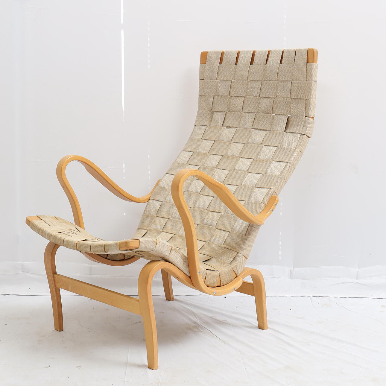 BRUNO MATHSSON. Easy chair, "Pernilla" Dux.