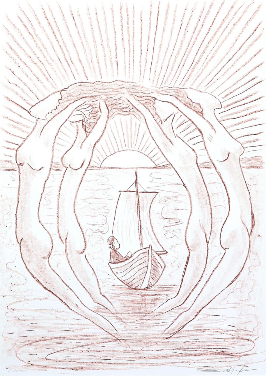 OLLE KRANTZ. Lithograph, signed, numbered 6/400.