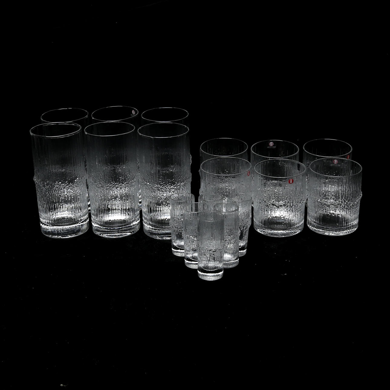 SERVISGLAS, totalt 18 st, Iittala.
