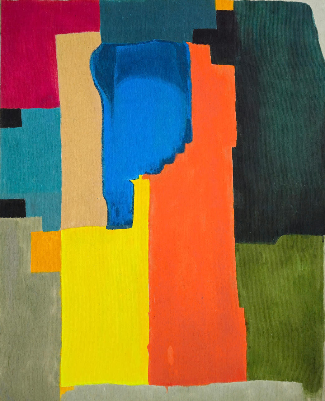 FLORA PALATCHI. MULTICOLOR COMPOSITION. ACRYLIC ON CANVAS.