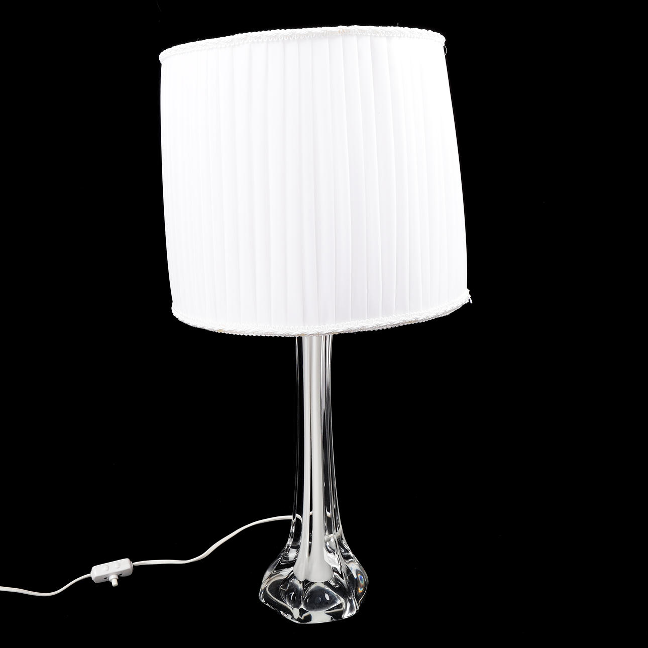 BORDSLAMPA, glas, Flygsfors.