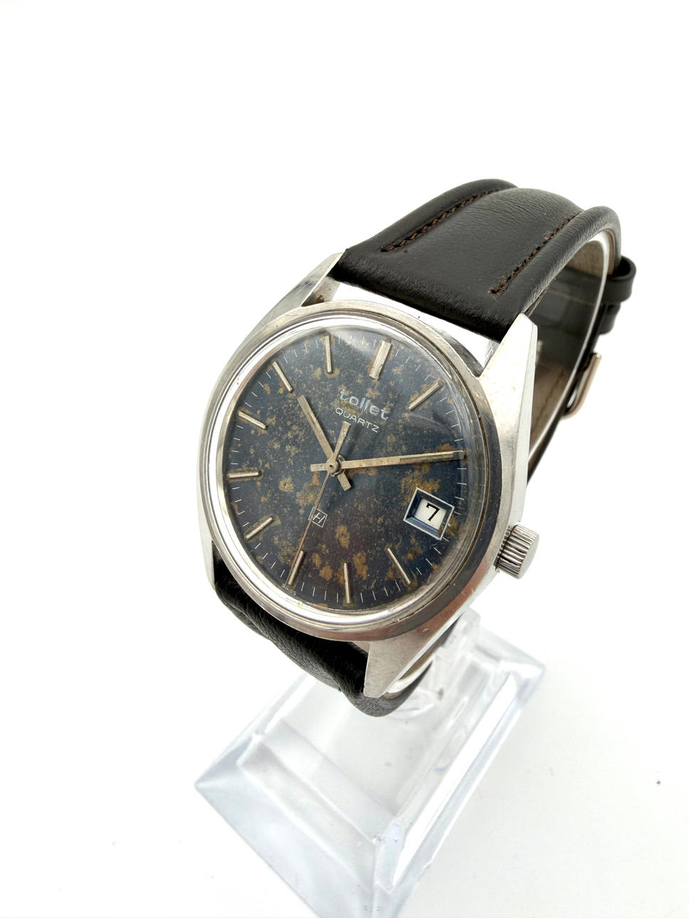 TOLLET, wristwatch, 1970s/80s, quartz, steel. Clocks & Watches ...