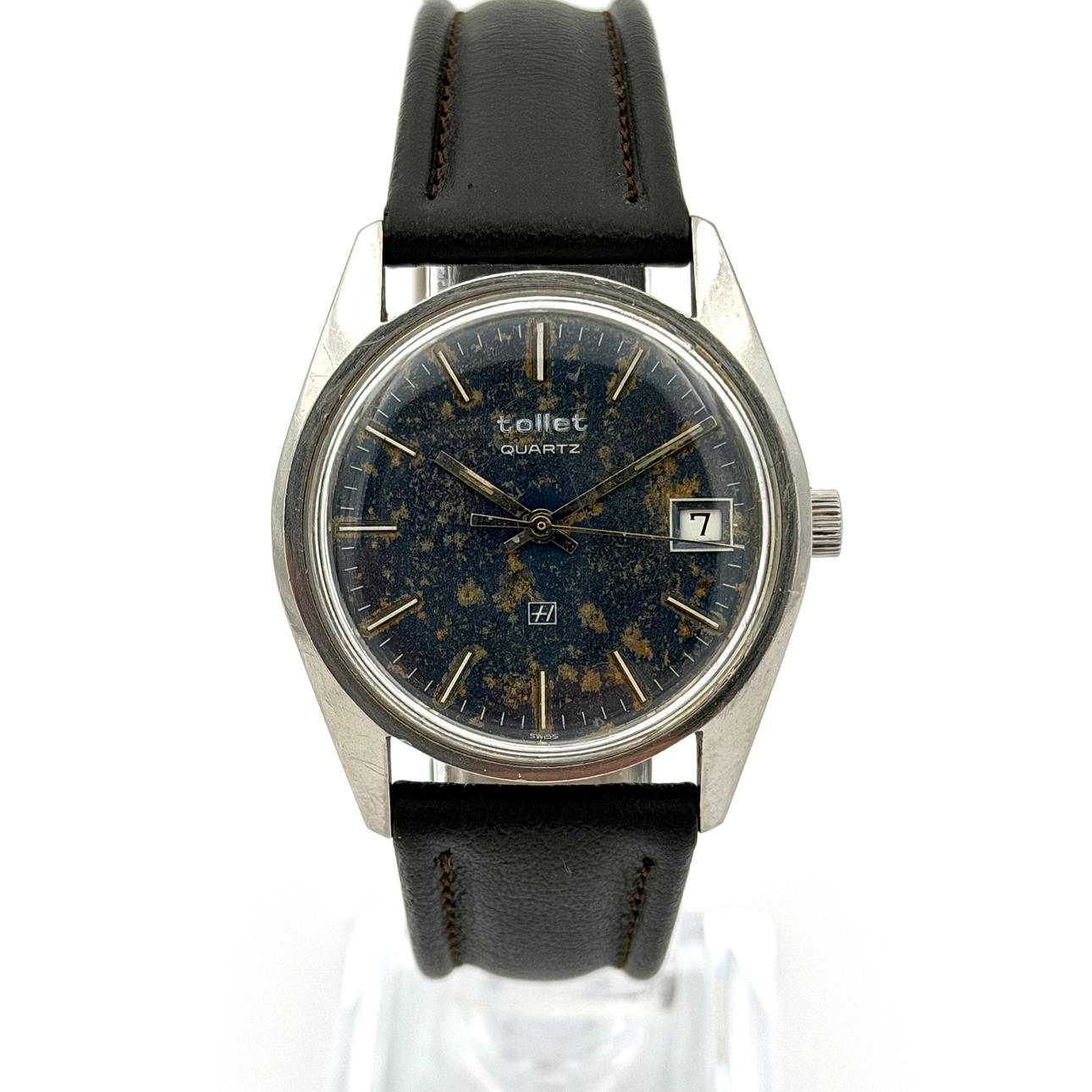 TOLLET, wristwatch, 1970s/80s, quartz, steel. Clocks & Watches ...