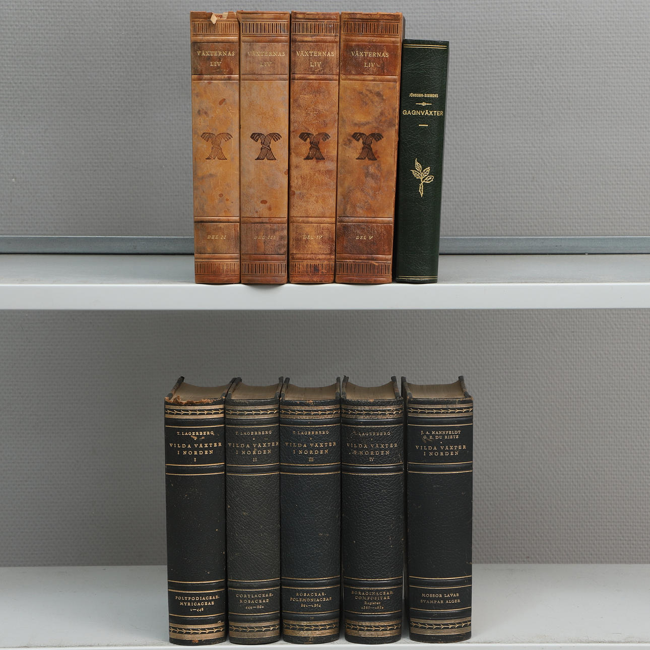 BOOKS, 10 pcs, on vegetation.