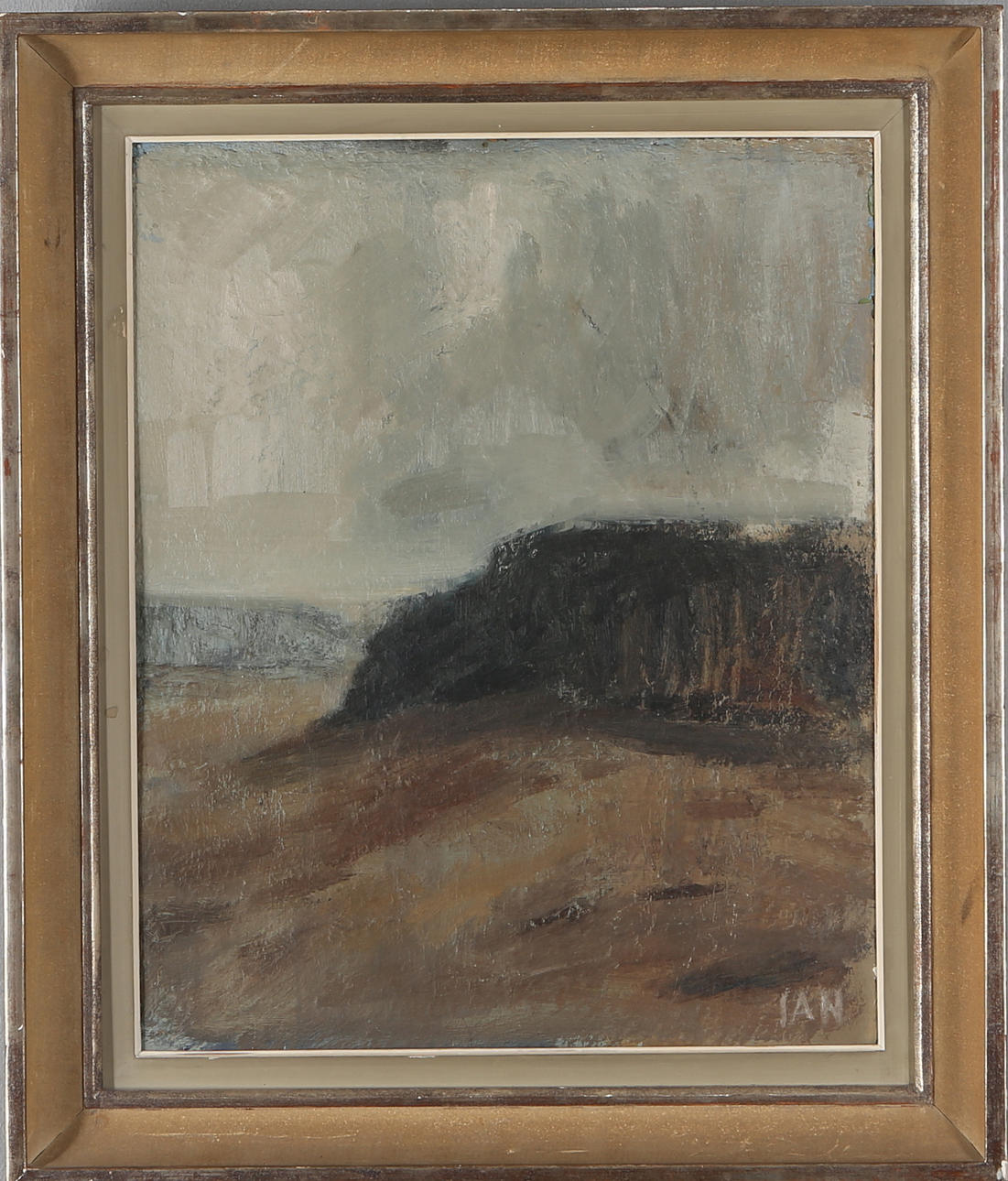 IVAR ANDERSSON. Olja på pannå, landskapsmotiv, monogramsignerad "IAN".