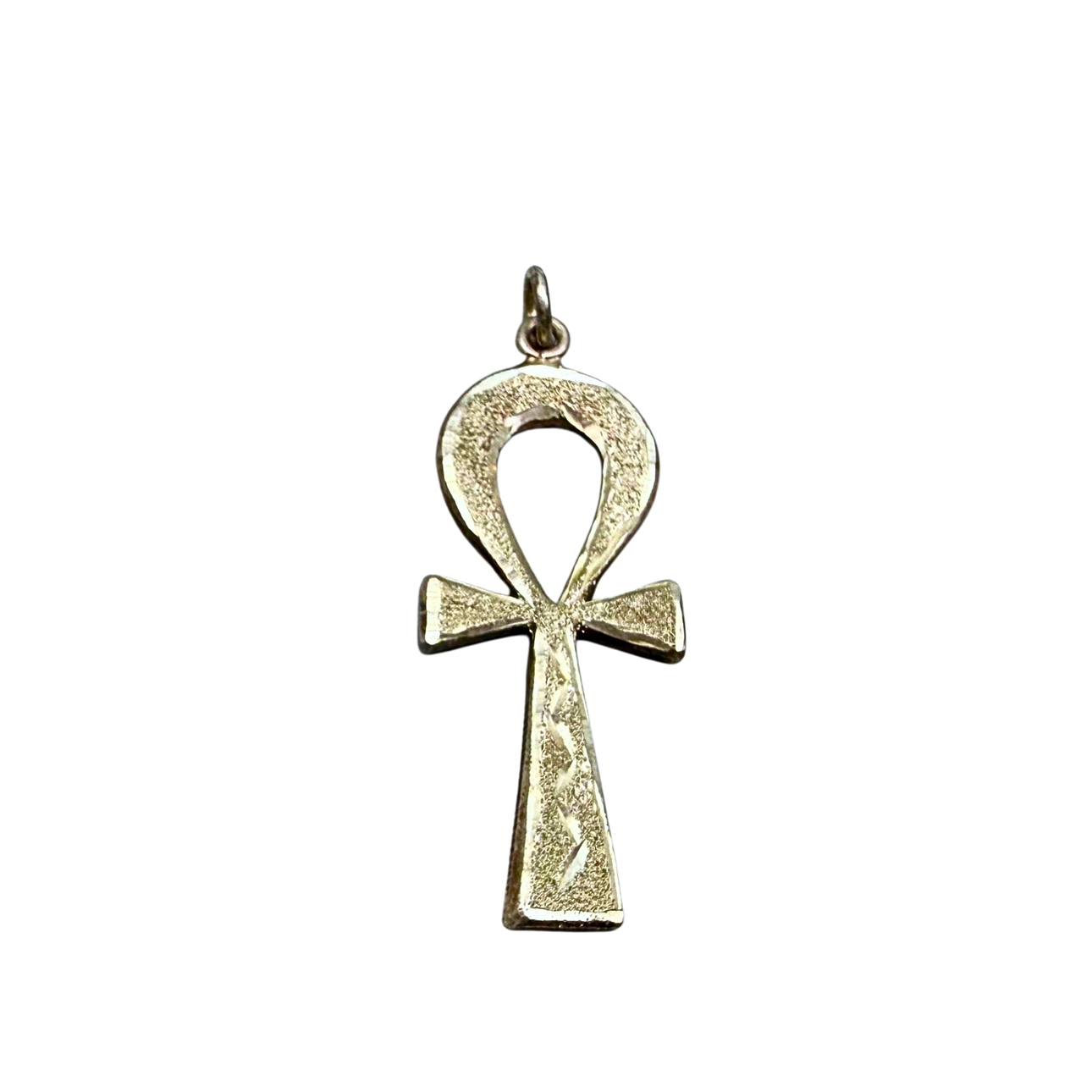 METAL CROSS PENDANT, HALLMARKED.