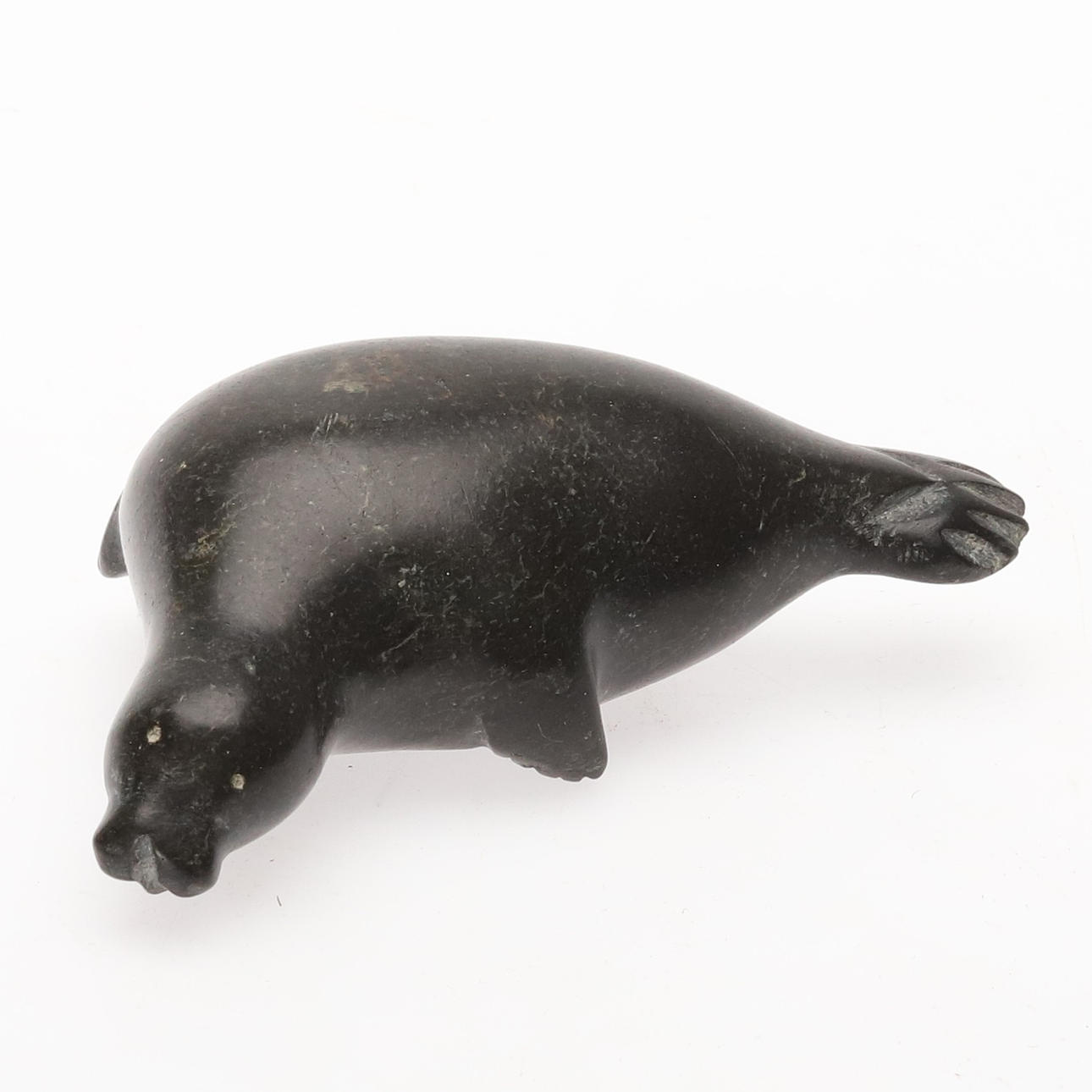 SCULPTURE, stone, Inuit, signed.