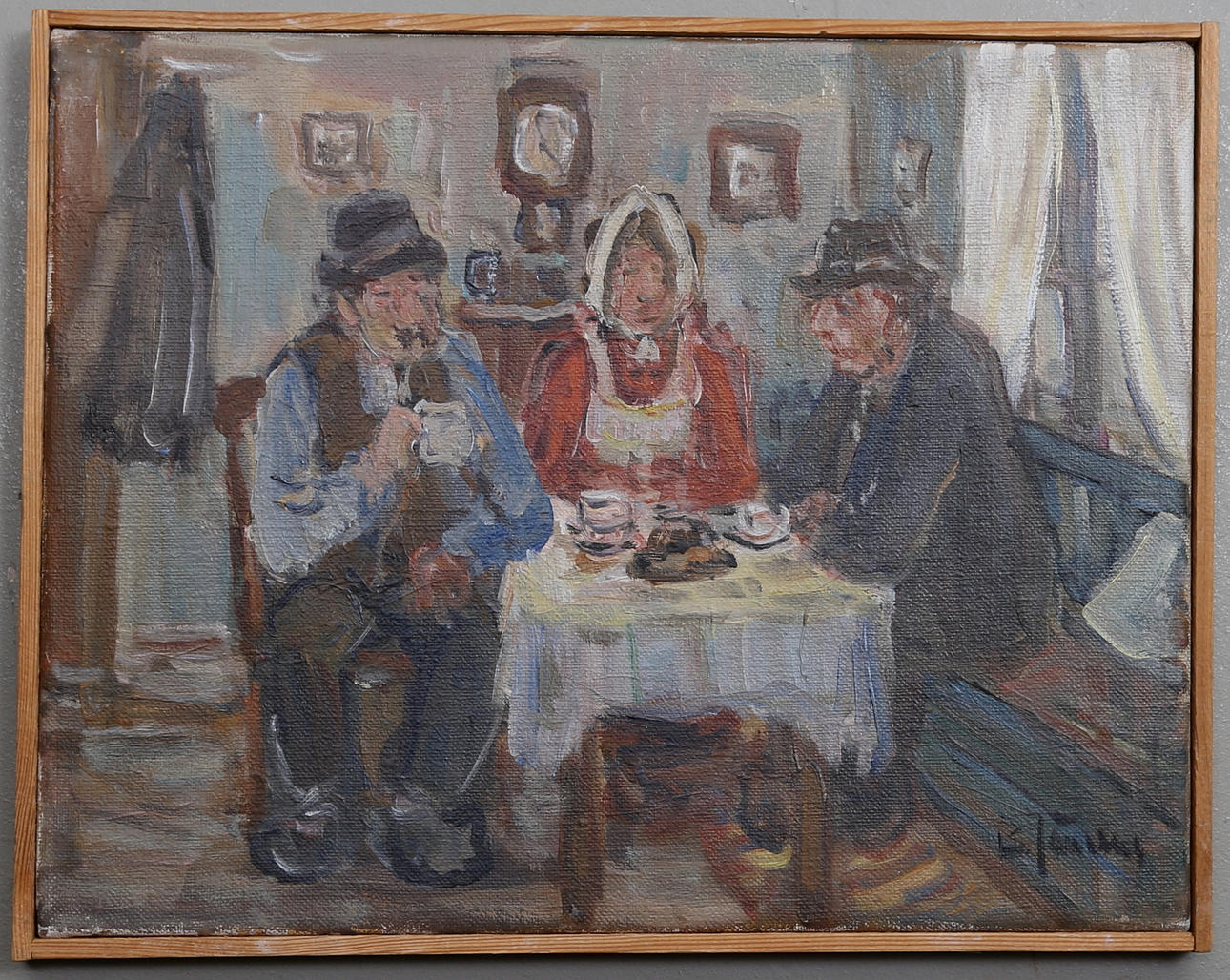 BROR JÖNSSON. Olja på duk. Signerad.