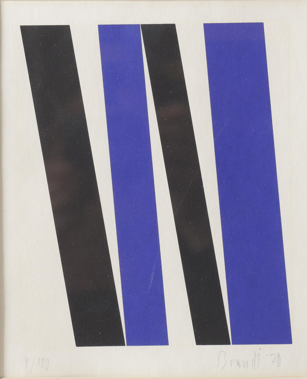 ANDREAS BRANDT. lithograph, signed, numbered 4/100 and dated -70.