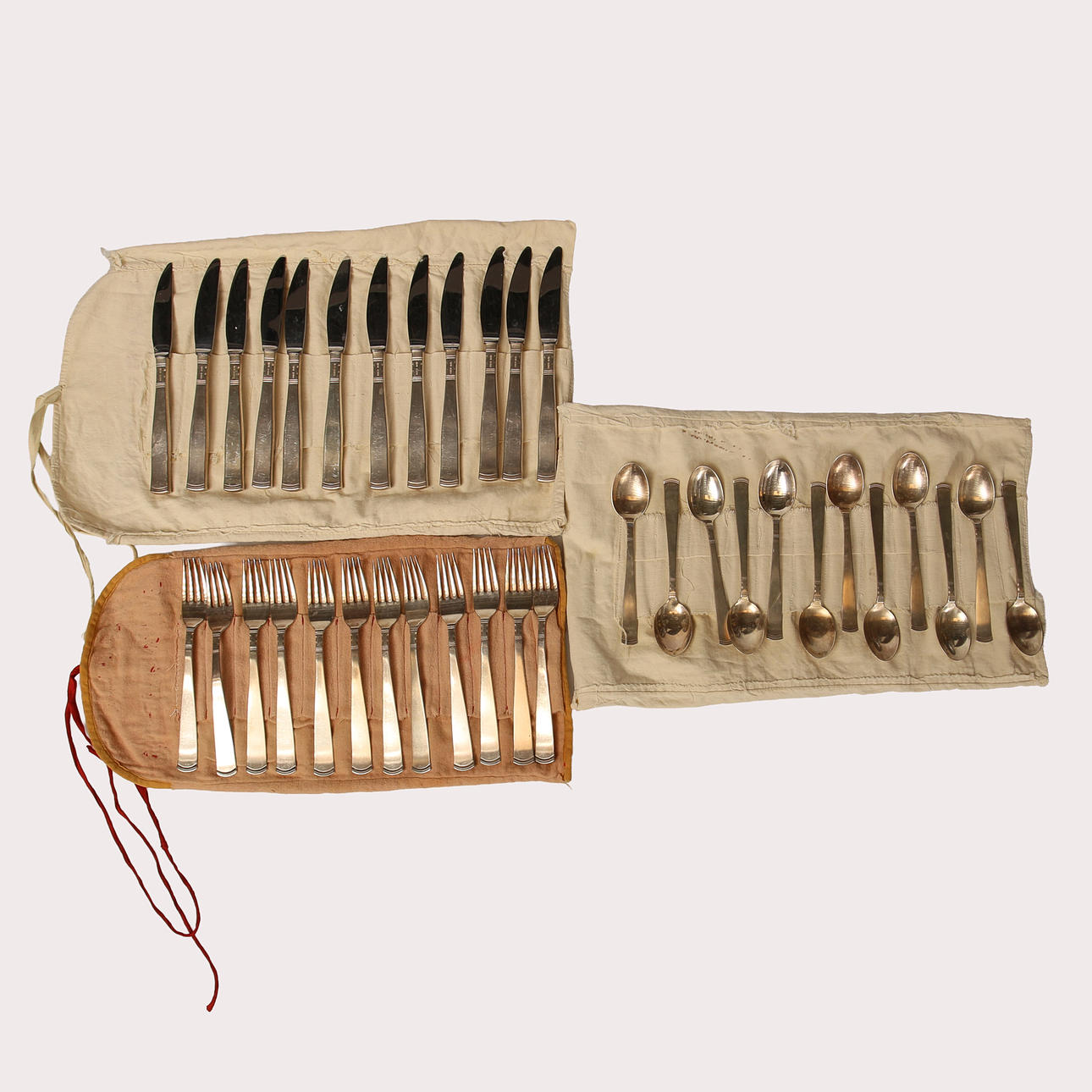 CUTLERY SET, silver, Rosenholm pattern, 36 pieces.