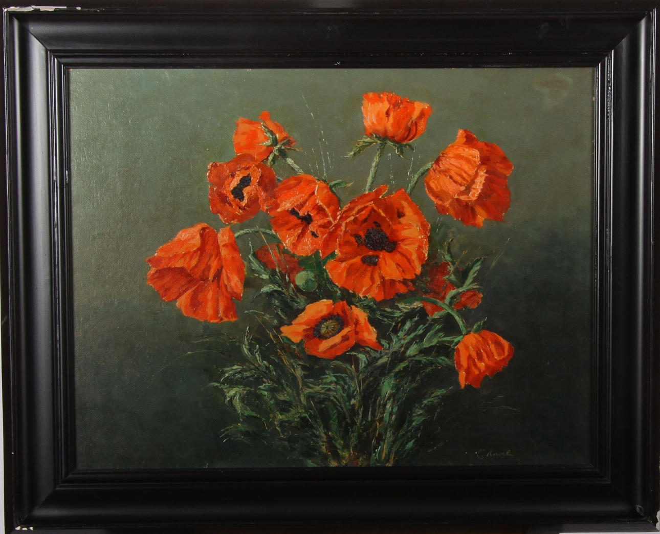 UNBEKANNTER KÜNSTLER. RÖD VALLMO.