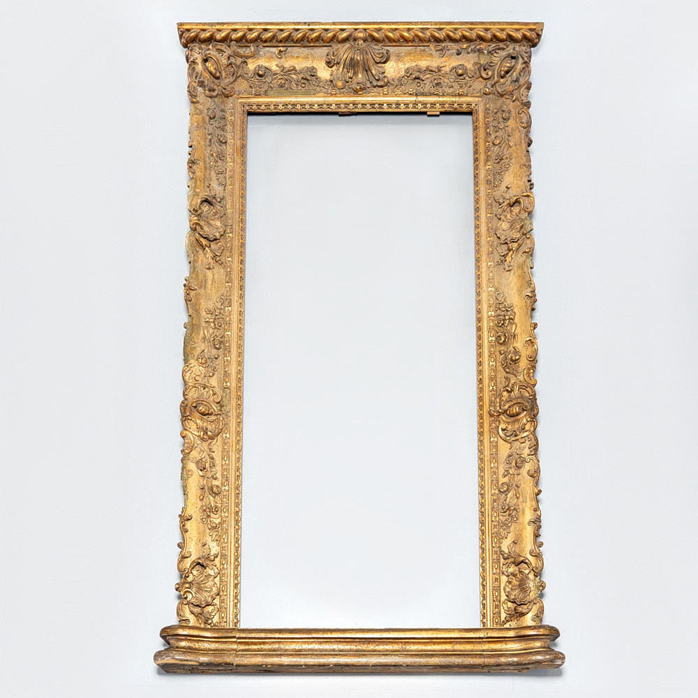 MIRROR FRAME, Baroque style, mid-19th century.