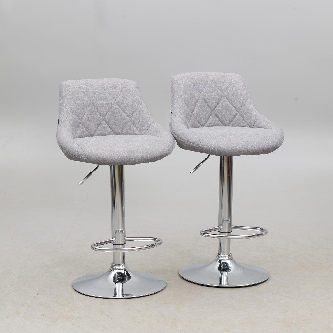 BAR STOOLS, a pair, contemporary.