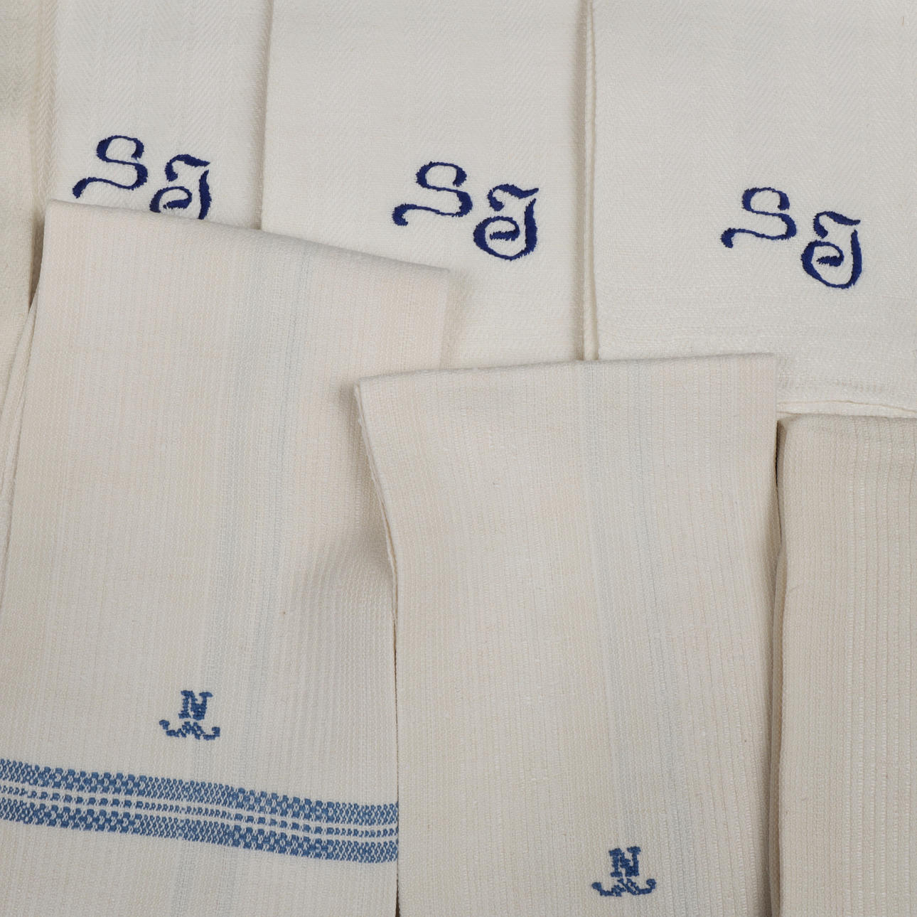 TOWELS, 12 pcs, linen etc., 1900s.