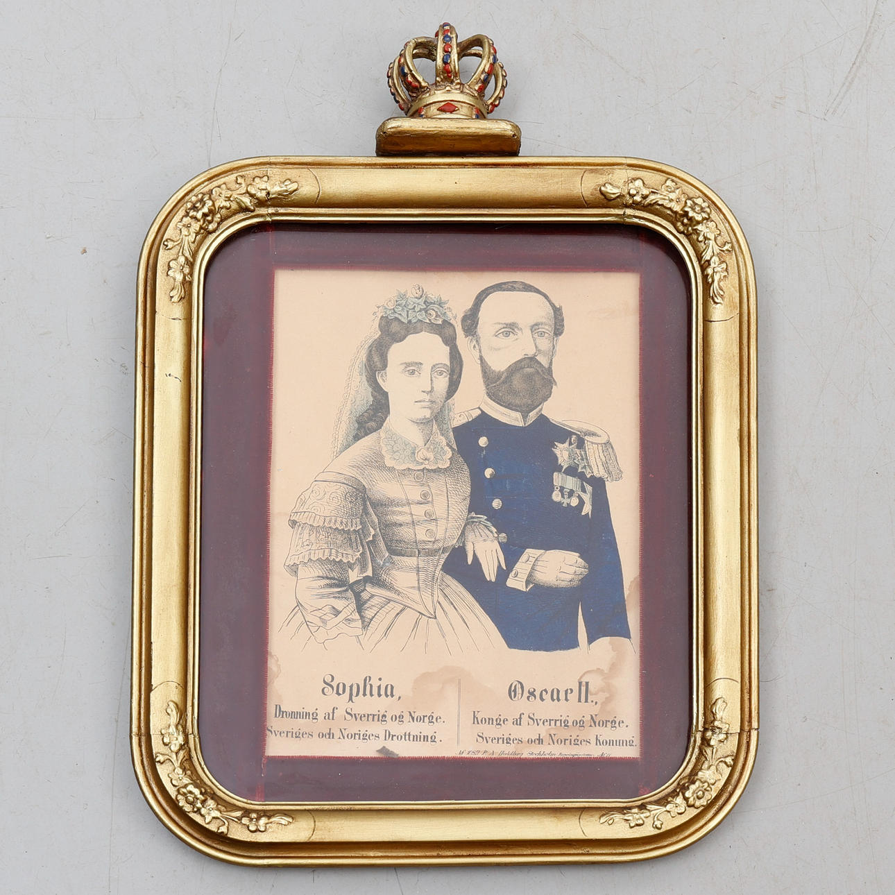 FRAME with CROWN, 19th/20th century.