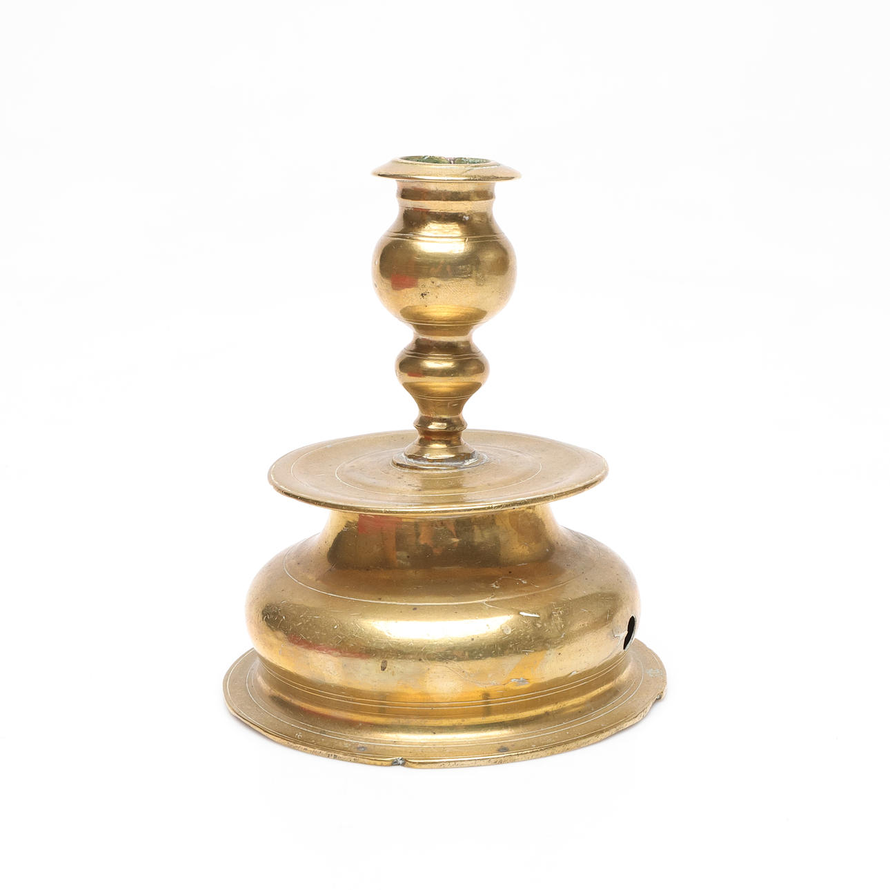CANDLESTICK, Baroque, brass, 17th/18th century.