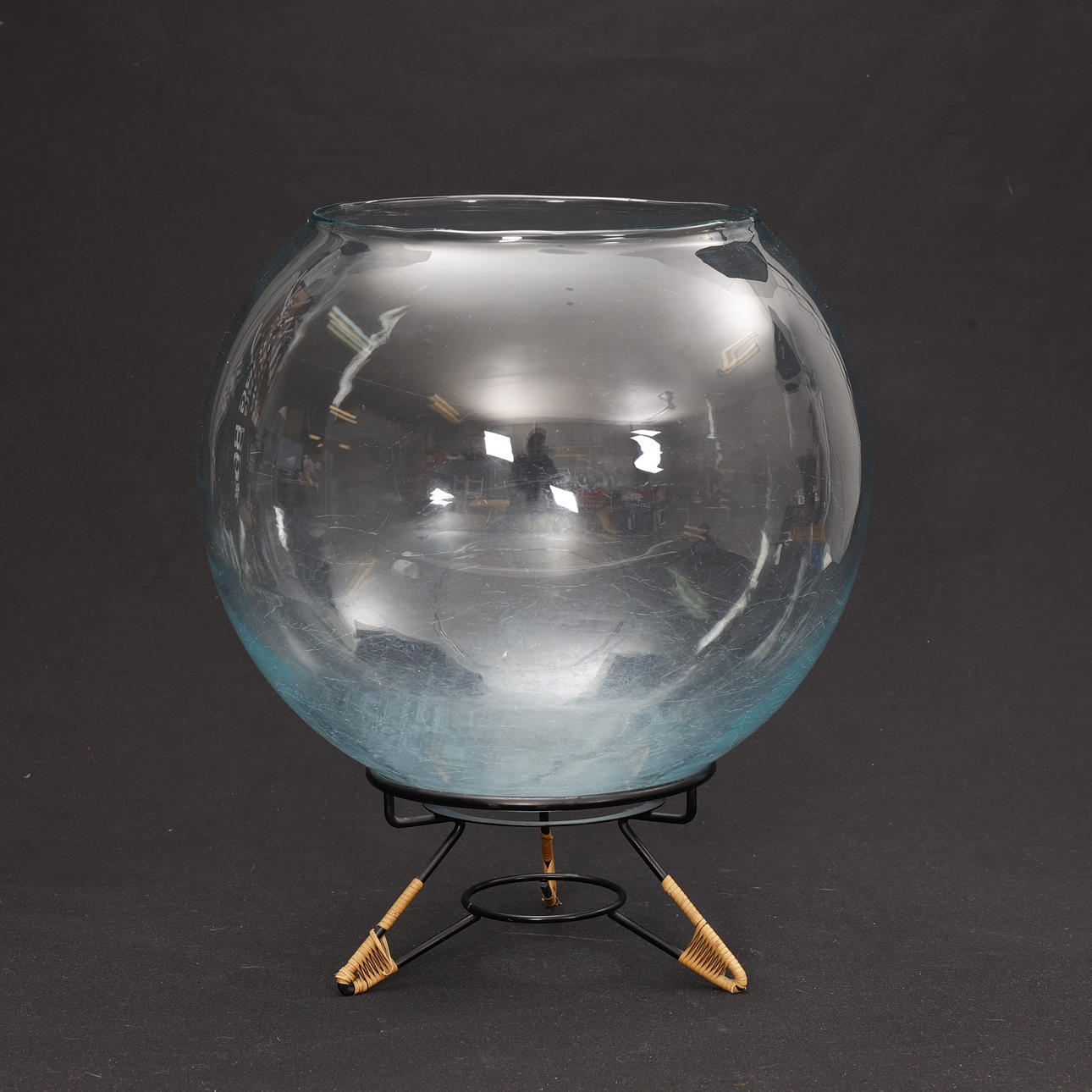 GLASS BOWL with stand.