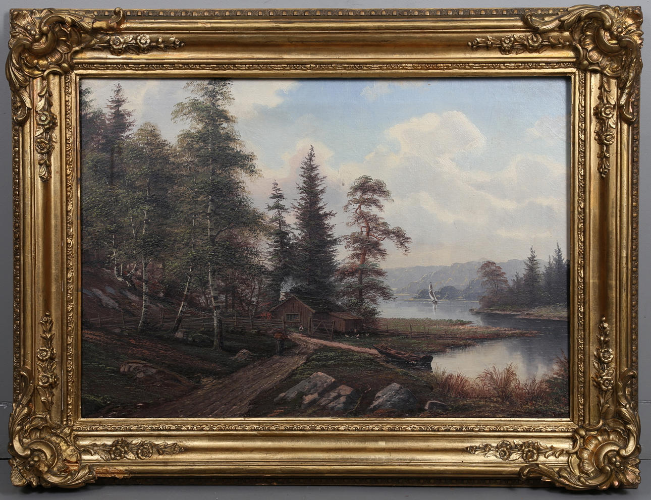 OIDENTIFIERAD KONSTNÄR. Olja på duk, osignerad.