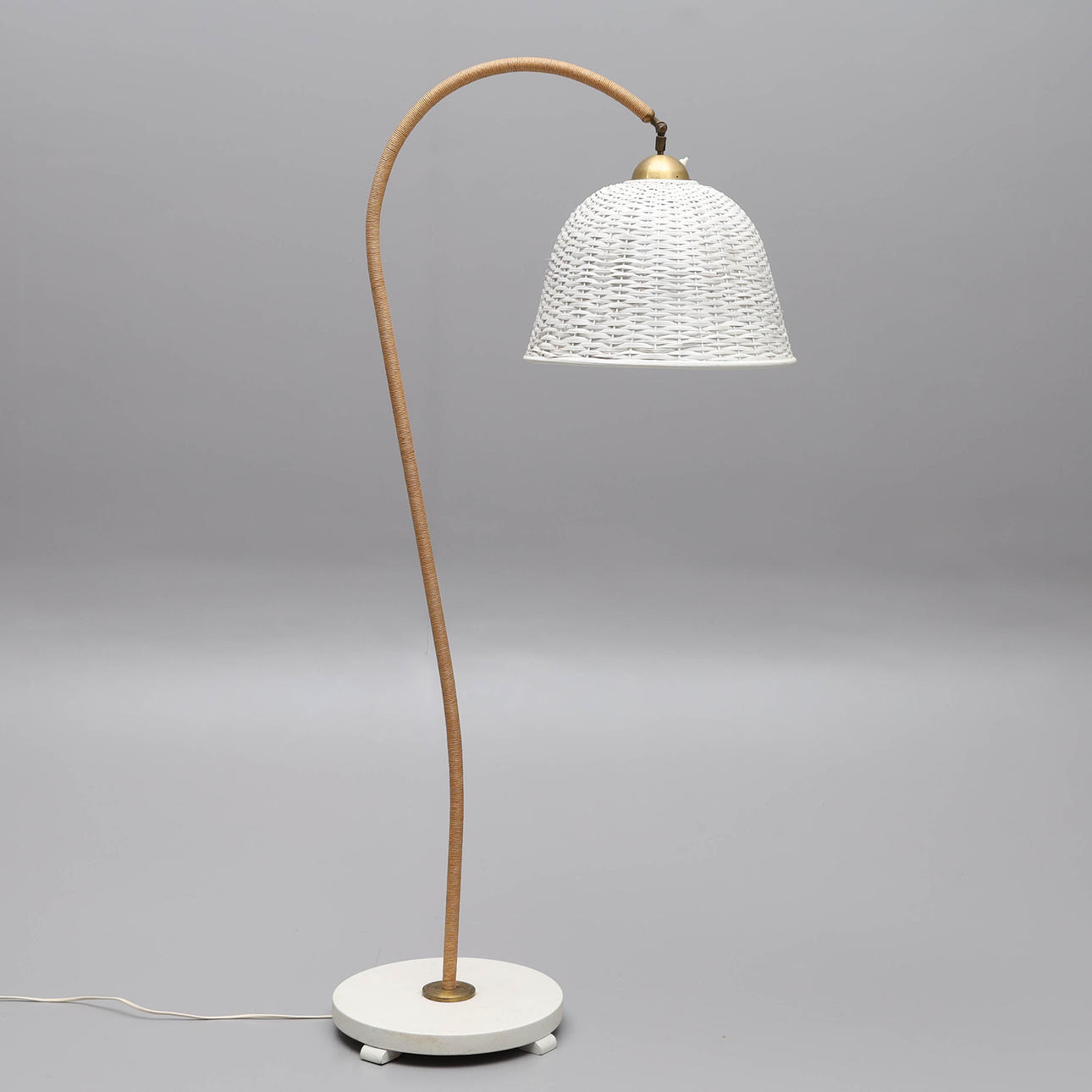 FLOOR LAMP, "Gooseneck model", 1930s/40s.