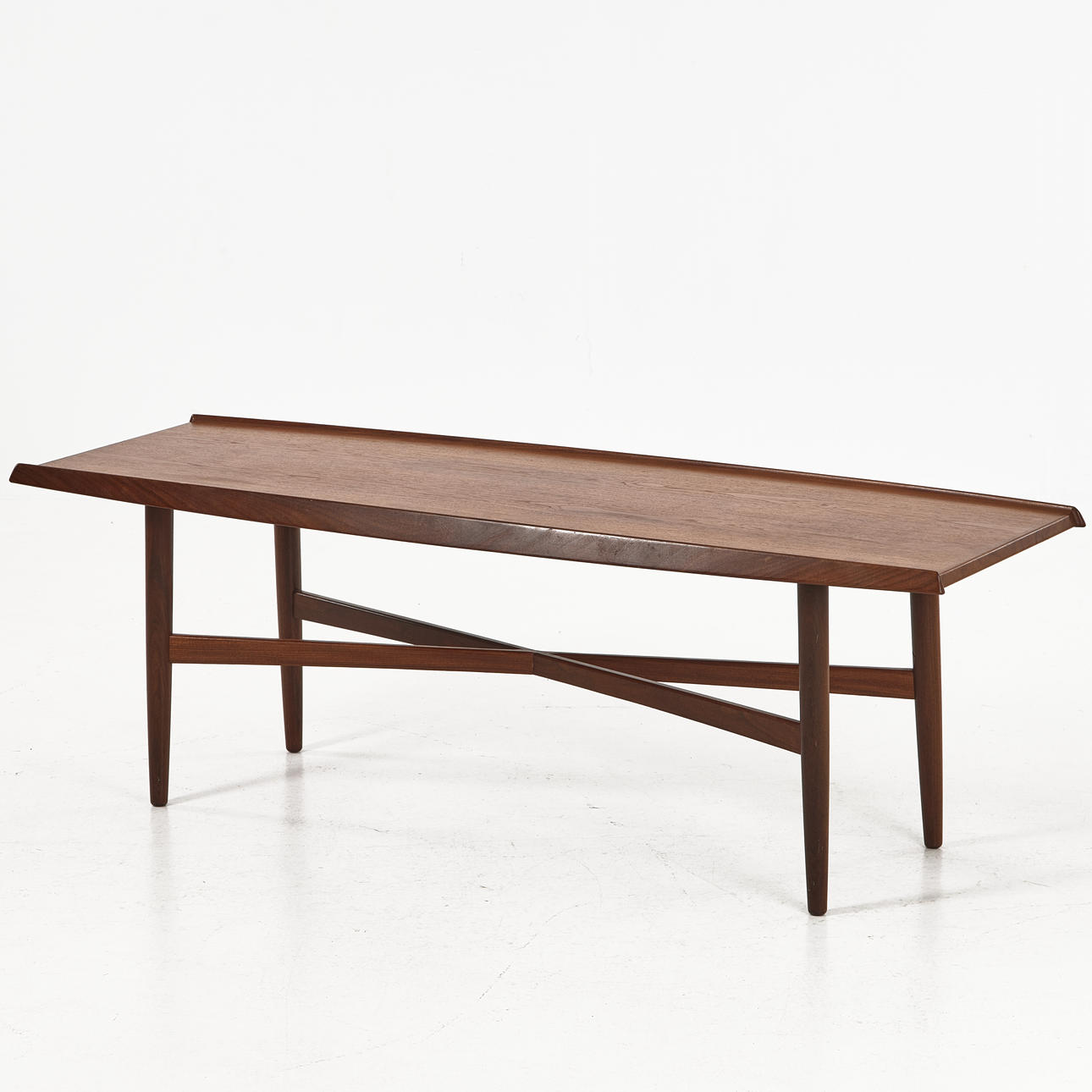 COFFEE TABLE, 1950s/60s, teak.